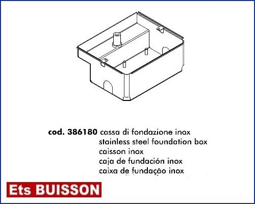 DEA GHOST 200 - Caisson inox référence 629010