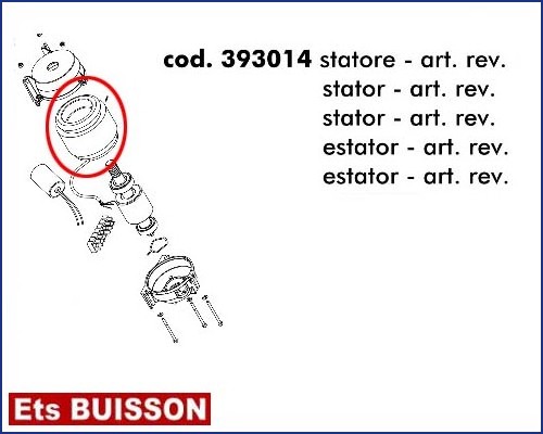 DEA Mac - Stator - art. rev. référence 393014