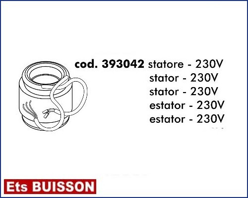 DEA LIVI 800C - Stator - 230V référence 393042