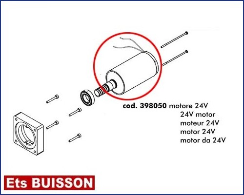 DEA Stop - Moteur 24V référence 398050