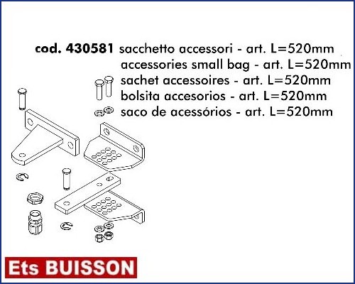 DEA Look - Sachet accessoires - art. L=520mm référence 430581