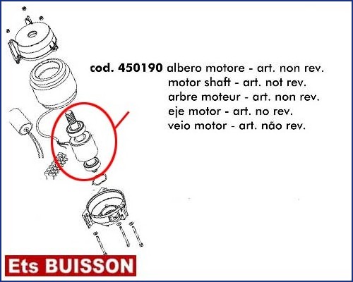 DEA Look - Arbre moteur - art. non rev. référence 450190