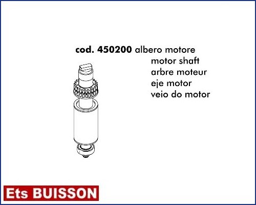 DEA Lato - Arbre moteur référence 450200