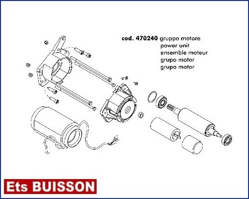 DEA Will - Ensemble moteur référence 470240