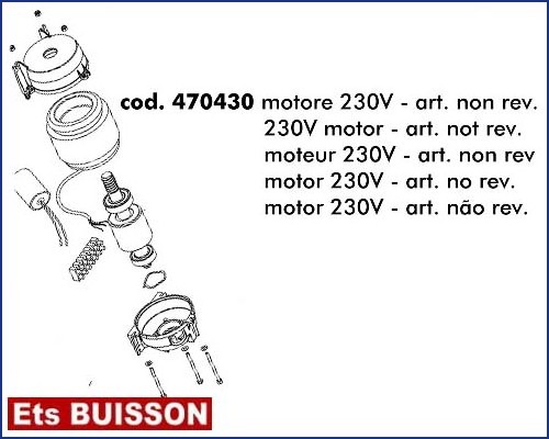 DEA Look - Moteur 230V - art. non rev. référence 470430