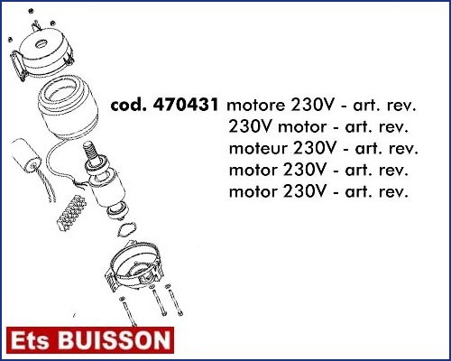 DEA Look - Moteur 230V - art. rev. référence 470431