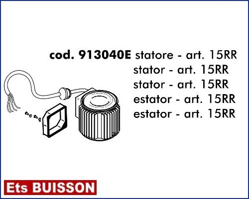 DEA Gulliver - Stator - art. 15RR référence 913040E