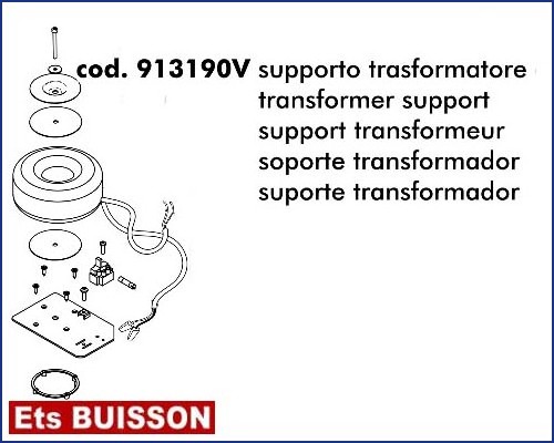 DEA Gulliver - Support transformateur référence 913190V