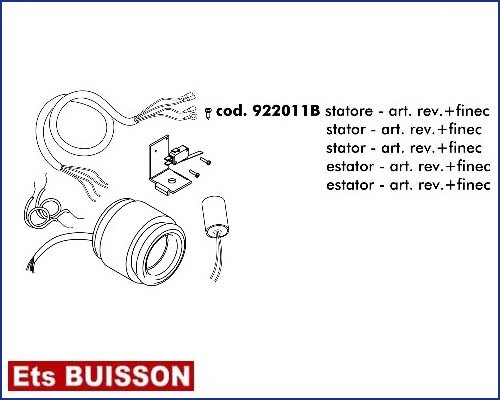 DEA Wing 302 - Stator - art. rev. & finec référence 922011B