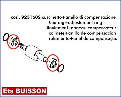 DEA Pass-Will - Roulement & anneau compensateur ref 923160S