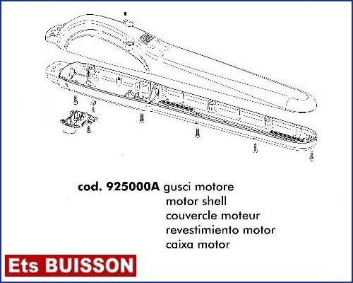 DEA Mac - Couvercle moteur référence 925000A