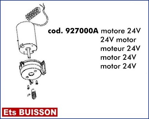 DEA Look - Moteur 24V référence 927000A