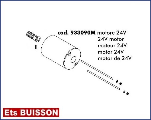 DEA LIVI 900 - Moteur 24V référence 933090M