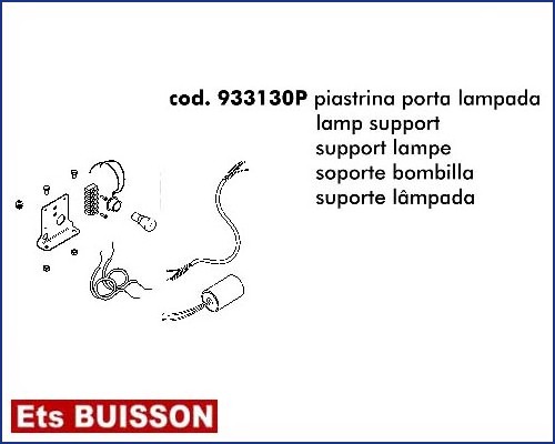 DEA LIVI 900 - Support lampe référence 933130P