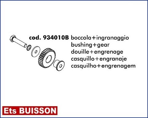 DEA Will - Douille & engrenage référence 934010B