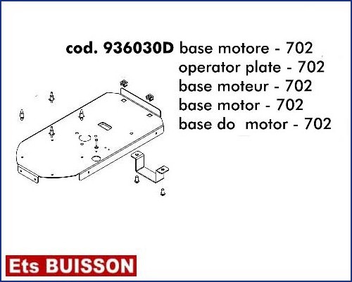 DEA Spazio - Base moteur - 702 référence 936030D