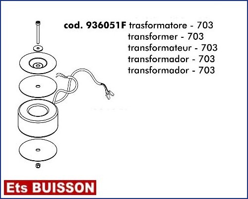 DEA Spazio - Transformateur - 703 référence 936051F
