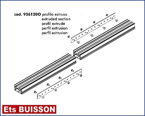 DEA Spazio - Profil extrudé référence 936120O