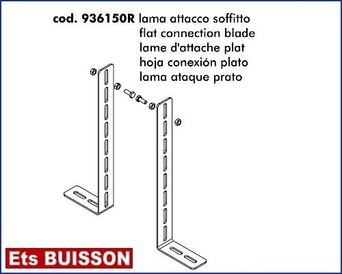 DEA Spazio - Lame d'attache plat référence 936150R