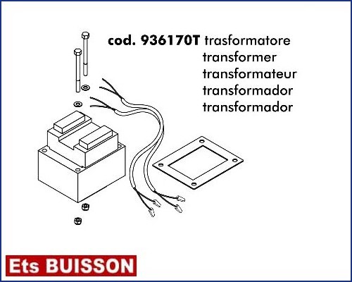 DEA Spazio - Transformateur référence 936170T