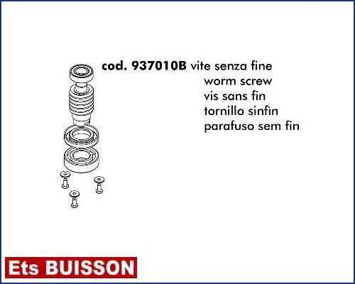 DEA Lato - Vis sans fin référence 937010B