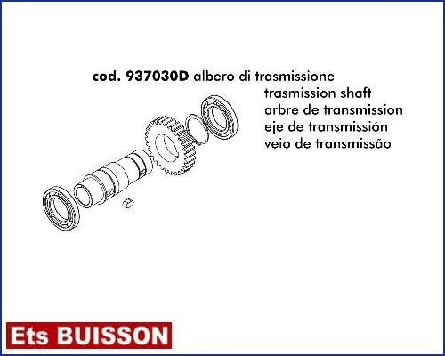 DEA Lato - Arbre de transmition référence 937030D