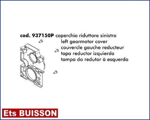 DEA Lato - Couvercle gauche réducteur référence 937150P