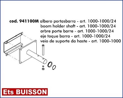 DEA Stop - Arbre porte barre - art. 1000-1000/24 réf : 941100M