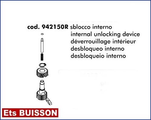 DEA Pass - Déverrouillage intérieur référence 942150R