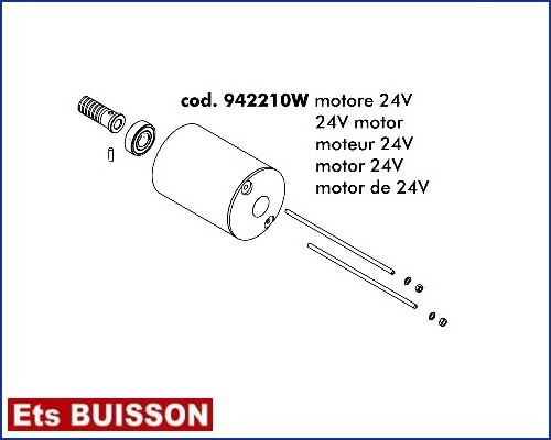 DEA Pass-Will - Moteur 24V référence 942210W