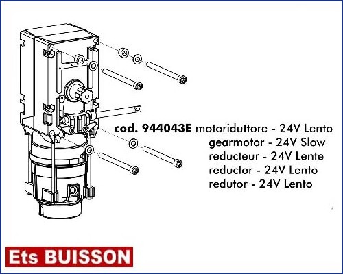 DEA Pass - Réducteur - 24V lente référence 944043E