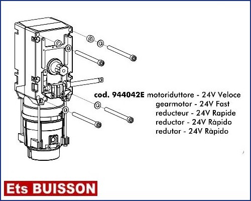 DEA Pass - Réducteur - 24V rapide référence 944042E
