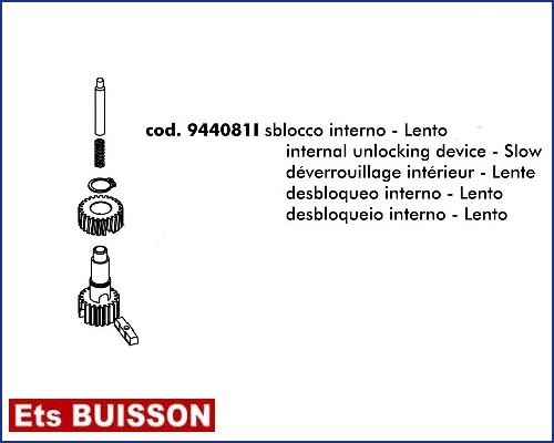 DEA Pass - Déverrouillage intérieur - lent référence 944081I