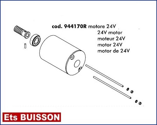 DEA Pass - Moteur 24V référence 944170R