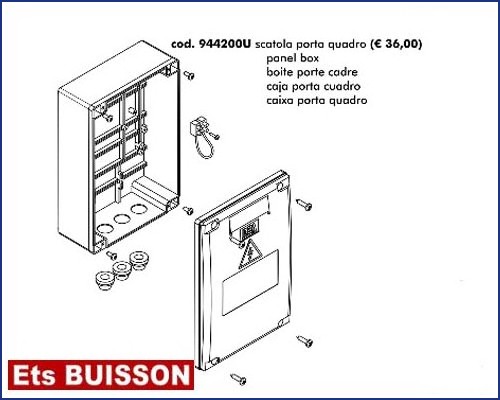 DEA Pass - Boîte porte cadre référence 944200U