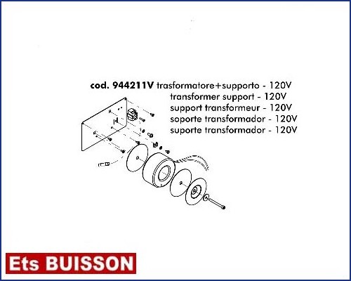 DEA Pass - Support transformateur - 120V référence 944211V