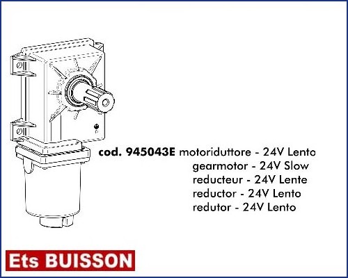 DEA Stop - Réducteur - 24V Lente référence 945043E