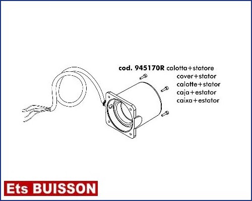 DEA Stop - Calotte & stator référence 945170R