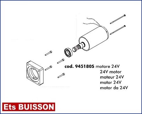 DEA Stop - Moteur 24V référence 945180S