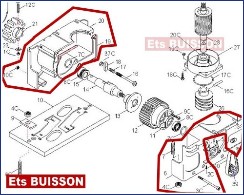 CAME BK Caisse motoréducteur 119RIBK005 (3C-4C-6-7-7C-10C-19-20) CAME BK Caisse motoréducteur 119RIBK005 (3C-4C-6-7-7C-10C-19-20)