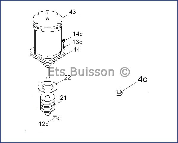 CAME BX246 Groupe moteur 119RIBX053