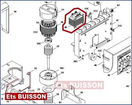 CAME BX-E Transformateur 119RIR090 CAME BX-E Transformateur 119RIR090