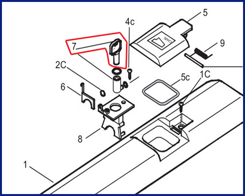 CAME ATI 3024/5024 Serrure à cylindre avec code 119RID134 (7)