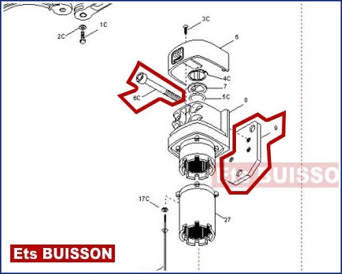 CAME FLEX F500 Base de fixation 119RID143 (6C-9) CAME FLEX F500 Base de fixation 119RID143 (6C-9)