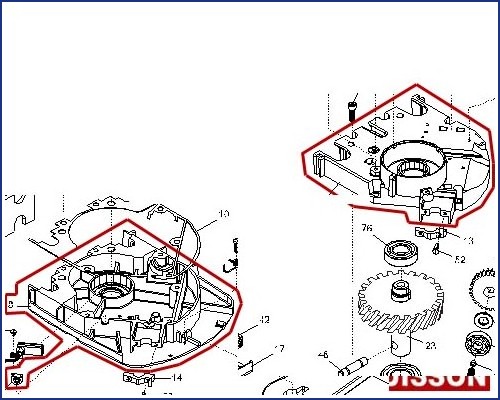 CAME FAST 40 Carter motoréducteur 119RID373 (7-8-10-45-58)