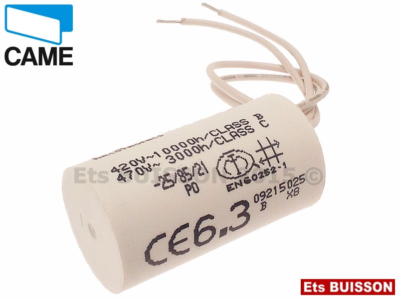 COND. PERMANENT MKA 6.3MF 450V SORTIE CABLE