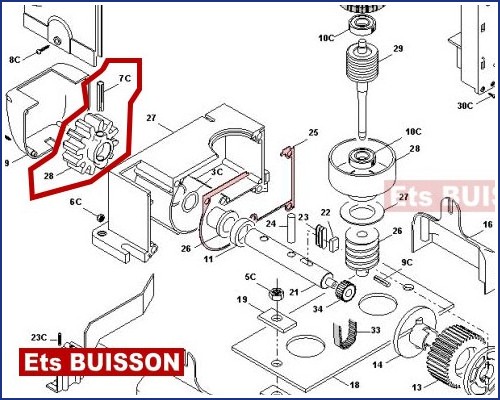 CAME BX-E Pignon CAME BX-E Pignon