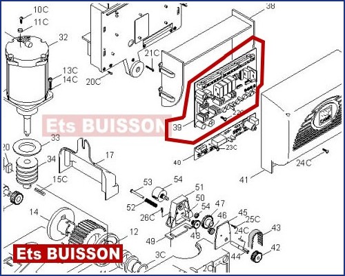 CAME BX-E241 Carte électronique 3199ZBX-E24 (39)