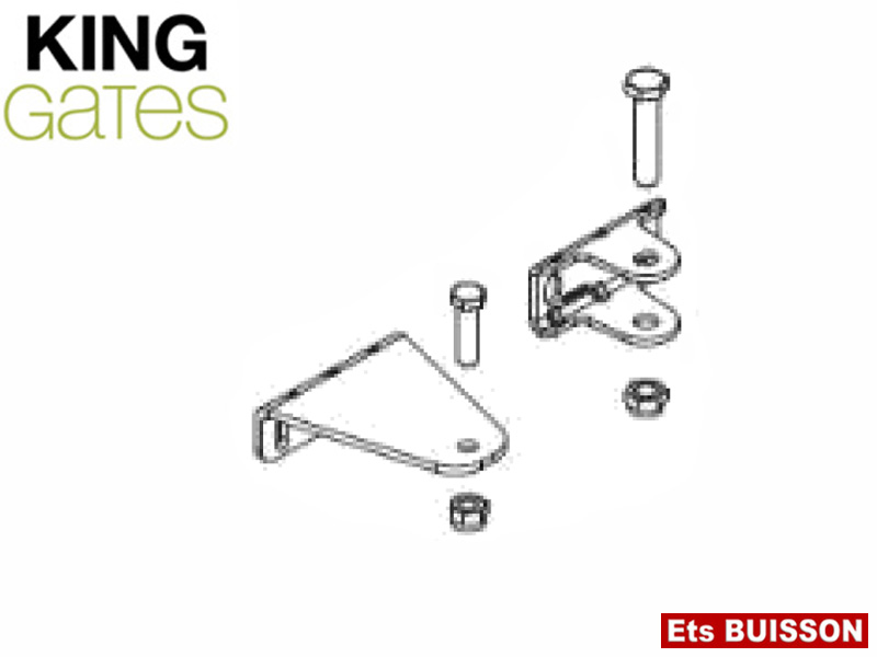 King Gates - LINEAR 230V - Etrier de fixation 230/400 - Ref 9071