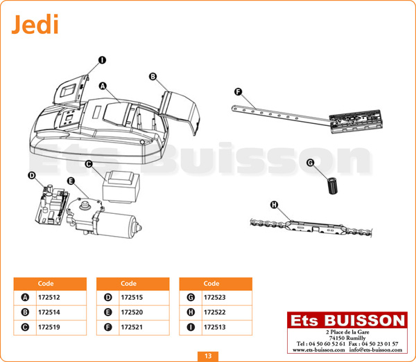 Vue éclatée du moteur V2 Jedi